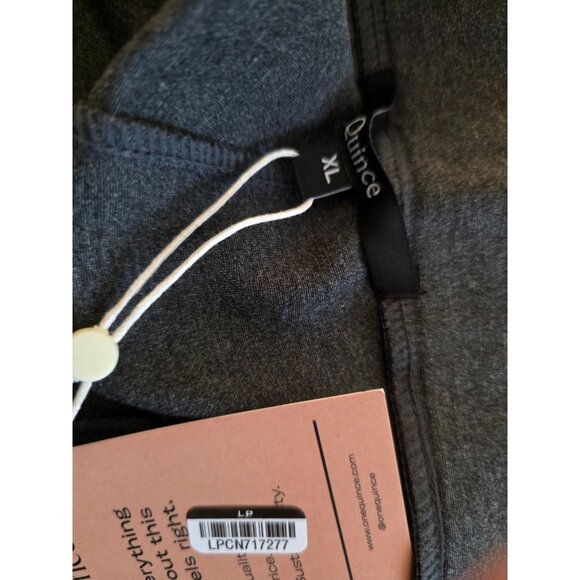 New Quince Ultra-Stretch Ponte Straight Leg Pant Petite Charcoal XL - Picture 3 of 6